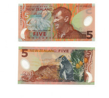 New Zealand 5 Dollars ND 2009 Polymer Issue Edmund Hillary P-185 UNCIRCULATED - New Zealand