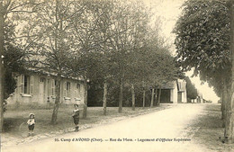 037 881 - CPA - France (18) Cher - Camp D'Avord - Rue Du Mess - Logement D'Officier Supérieur - Avord