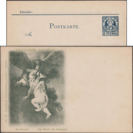 Munich 1898. Poste Privée Courier De Munich. Rembrandt, Peinture, Ovide, Enlèvement De Ganymède, Aigle, Homosexualité - Mythologie