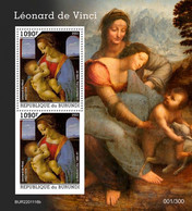 Burundi 2022, Art, Leonardo, 2val In BF - Paintings