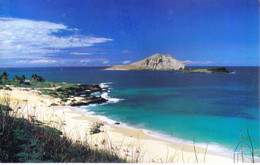 UNITED STATES OF AMERICA : UNUSED COLOUR PICTURE POST CARD : MMAKAPUU BEACH, ISLAND OF OAHU, HAWAII - Oahu