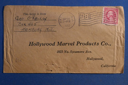 AQ11 ETATS UNIS  BELLE LETTRE  1930 HAMBURG    POUR HOLLYWOOD  +AFFRANCH.INTERESSANT - Lettres & Documents