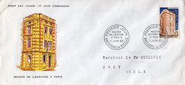 Andorre--1965--FDC Maison De L'Andorre à Paris - Premier Jour 5 Juin 1965 - FDC