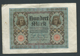 Billet, ALLEMAGNE / 100 MARK / 01/11/1920 / REICHSBANKNOTE  -  F.16100776 Laura 7005 - 100 Mark