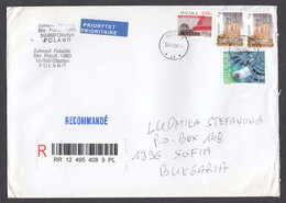 Poland - 25/2008, 8.55 Zl., Letter Registred Poland-Bulgaria - Briefe U. Dokumente