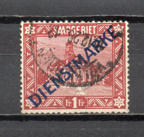 SARRE SERVICE   N° 15   OBLITERE  COTE 7.25€    INDUSTRIE - Dienstmarken