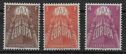 LUXEMBURGO 1957 - EUROPA CEPT - YVERT Nº 531/533** - 1957