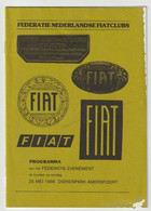 Federatie Nederlandse FIAT-clubs 1986 - Auto/Motorrad