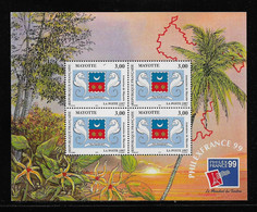 MAYOTTE ( FRMAY - 446 )  1991  N° YVERT ET TELLIER  N° 1   N** - Blocks & Sheetlets