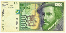 ESPAÑA - 1000 Pesetas - 12.10.1992 ( 1996 ) - Pick 163 - Serie 4H - Hernan Cortes / Francisco Pizarro - 1.000 - [ 6] Emissions Commémoratives