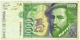 ESPAÑA - 1000 Pesetas - 12.10.1992 ( 1996 ) - Pick 163 - Serie 5Y - Hernan Cortes / Francisco Pizarro - 1.000 - [ 6] Emissioni Commemorative