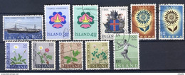 LOTE 2235 ///  (C100) ISLANDIA   AÑO 1964 COMPLETO - Oblitérés