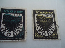 RHODI   GREECE  USED   STAMPS OVERPRINT ITALY SAMPS - Dedeagh (Dedeagatch)