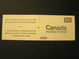 CANADA 6c Black  .. - Booklets Pages