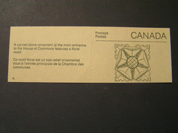 CANADA Parliament Buildings Issue 1987  .. - Pages De Carnets