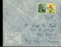 Lettre  Obl. BUKAVU - 1 H - Du 17/06/54 Pour USA - Briefe U. Dokumente