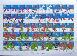 Denmark Christmas Seal 2004 MNH ( **)  Full Sheet  Folded Winter Berries - Feuilles Complètes Et Multiples