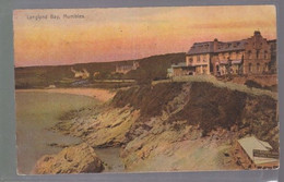 Cpa :    Langland  Bay  Mumbles  Posted 1914 - Glamorgan