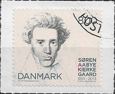 DENMARK - BIRTH BICENTENARY OF SOREN KIERKEGAARD (1813-1855), DANISH PHILOSOPHER (SELF-ADHESIVE) 2013 - CANCELLED - Sonstige & Ohne Zuordnung