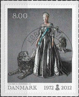 DENMARK - 40th ANNIVERSARY OF THE REIGN OF QUEEN MARGRETHE II (SELF-ADHESIVE) 2012 - CANCELLED - Altri & Non Classificati