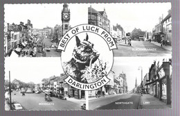 Best Of Luck From Darlington. High Row / Blackwellgate / Bondgate / Northgate (A12p40) - Altri & Non Classificati