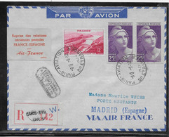 France - 1er Vols - Poste Aérienne - Lettre - TB - First Flight Covers