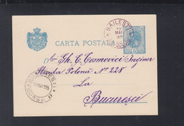 Rumänien Romania GSK 1895 Mit Blauem Bailesti Jud. Doljiu - Briefe U. Dokumente