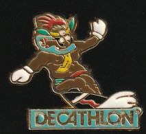 73376-Pin's -Decathlon.Surf. - Ski Nautique