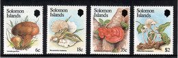 Solomon Islands 1984 .  Mushrooms . 4v. Michel # 522-25 - Solomon Islands (1978-...)