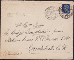 068 * Lettera Da Pavia Del 17.10.39 Diretta A Cristobal ( Panama ), Affrancata Con Imperiale L. 1,25. SPL - Marcophilia (Zeppelin)