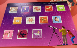 HK Stamp MNH Sheet Zodiac Signs - Ungebraucht