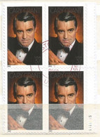 USA 2003 Cary Grant Legends Of Hollywood SC.#3692  VFU Plate Block 4 On-piece - Plaatnummers