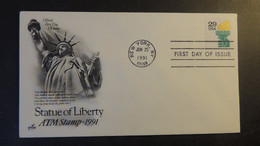 USA 1991 FDC Statue Of Liberty Atm Stamp New York Postmark Good Used - 1991-2000