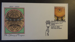 USA 2000 FDC Library Of Congess Washington Postmark Good Used - 1991-2000