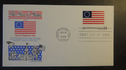 USA 2000 FDC Stars And Stripes Francis Hopkinson Flags Baltimore Postmark Good Used - 1991-2000