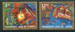 NORWAY 1997 Millenary Of Trondheim Used.   Michel 1257-58 - Gebraucht