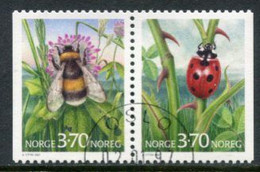 NORWAY 1997 Insects Used.   Michel 1235-36 - Oblitérés