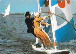 Voile, Windsurf - Mooi Friesland, Windsurfing - Pays-Bas, Costume Folklorique - Carte Non Circulée - Sailing