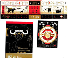 #10095 ARGENTINE,ARGENTINA 2021 CHINA LUNAR NEW YEAR BUFFALO OX ZODIAC ASTROLOGY S/S - Neufs