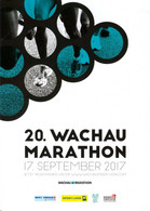 Flyer 20. Wachau Marathon 2017 Krems Emmersdorf Aggsbach Spitz Weissenkirchen Dürnstein Schönbühel Rossatz Loiben Donau - Sport