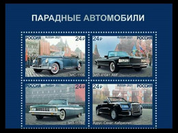 2021 Russia 2994-2997VB Cars For Parades 8,80 € - Unused Stamps