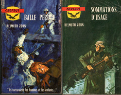 2 Romans De Guerre  - Balle Perdue & Sommations D'usage  De Helm Zorn   Editions Du Gerfaut N: 110 - 180 - Griezelroman