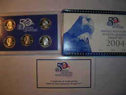 ESTADOS UNIDOS/USA Proof Set 2004 S 1/4 Dolar 50 Estados  (9897) - Jahressets