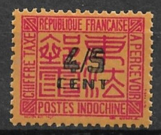 Indo-China 1931. Scott #J59 (MH) Numeral Of Value - Postage Due