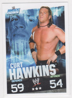 WRESTLING CATCH ,TOPPS SLAM ATTAX EVOLUTION TRADING CARD GAME,CURT HAWKINS - Trading-Karten