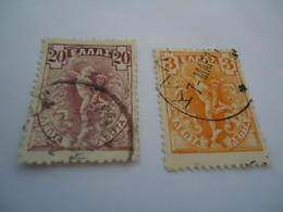 GREECE  USED STAMPS   HERMES FLYING  2   1901 - Oblitérés