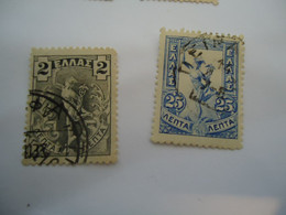 GREECE  USED STAMPS   HERMES FLYING  2   1901 - Oblitérés