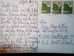 CARD 3 STAMPS,strisciA ,BAILE HERCULANE,HOTEL ROMAN STAMPS,STAMP ON COVER,TIMBRE BOLLI,ROMANIA  1993  IN5254 - Cartas & Documentos