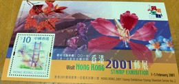 Hong Kong Stamp Bridge Flowerexhibition Landscape Mountain Butterflies S/s - Ungebraucht