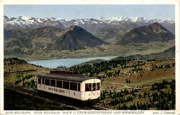 Arth-Rigi-Bahn - Beim Rigi-Kulm: Blick G. Vierwaldstättersee Und Berneralpen (6655a) - Arth